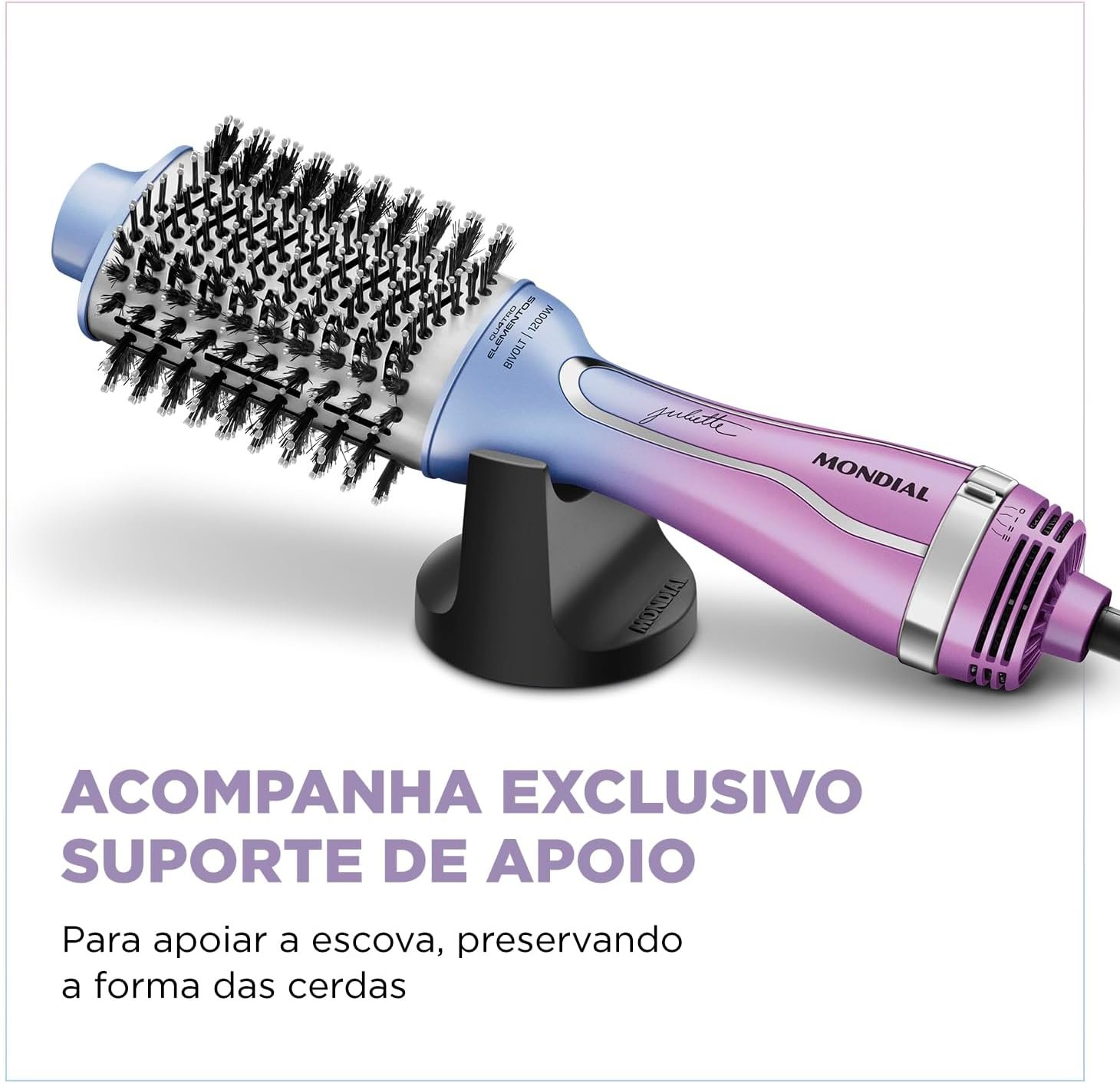 Escova Secadora By Juliette, Mondial, Azul/Rosa, 1200W, Bivolt - ES-JU-03 - Image 7